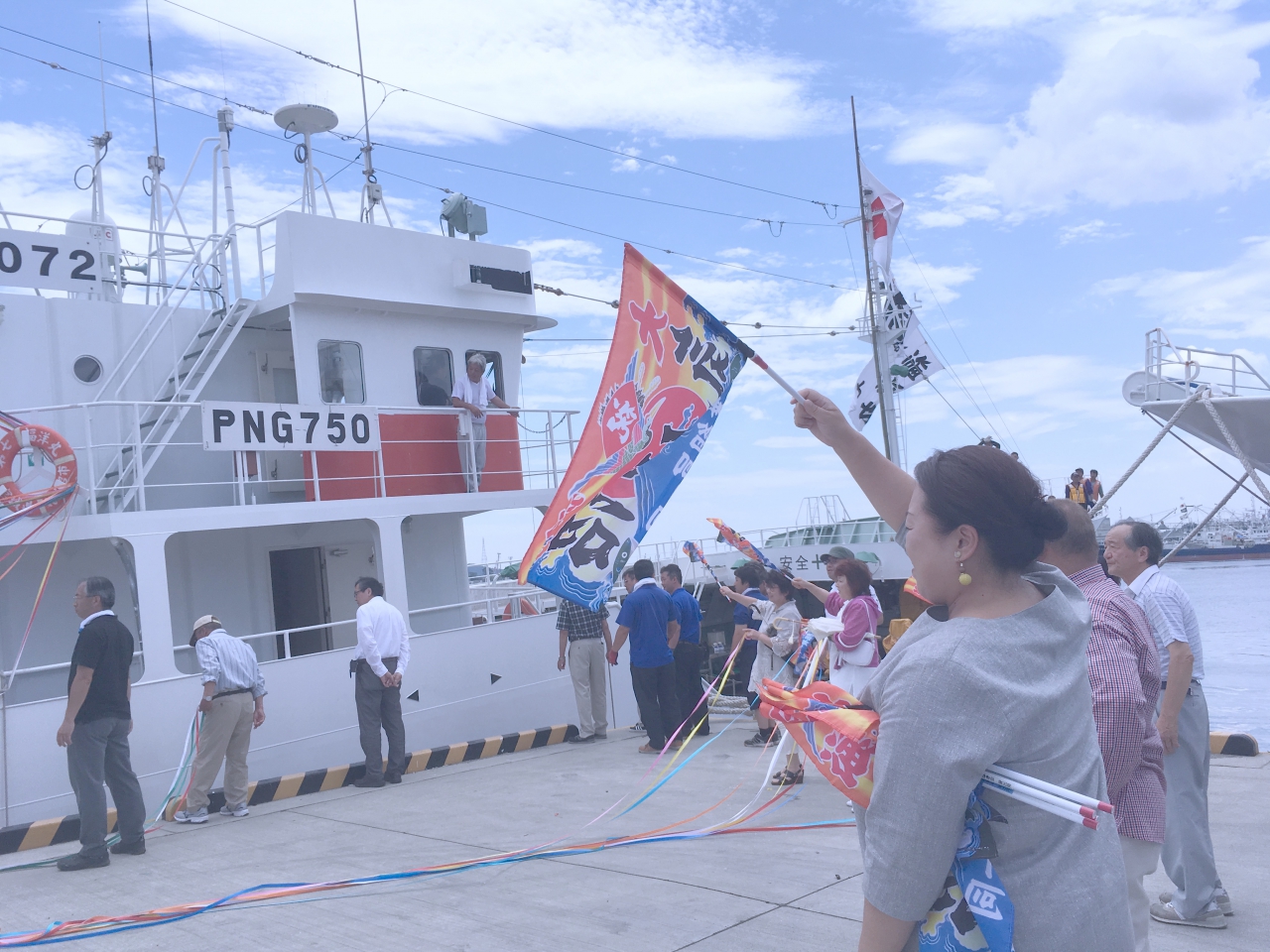 きょうのけせんぬま。「まちで支える、出船送り」